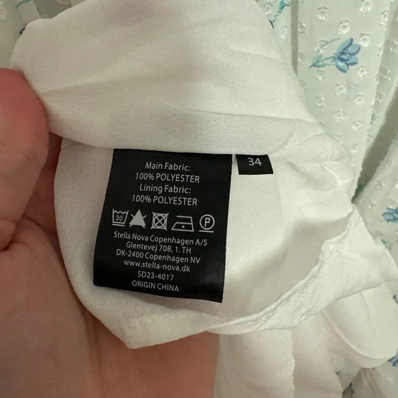 NWOT $299 STELLA NOVA Barbara Floral Ruffled Tiered Midi Dress - Cottagecore - Picture 10 of 10